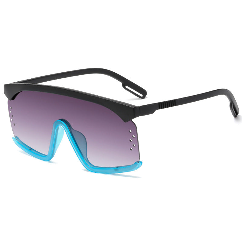 Wholesale One-piece Colorful PC Sunglasses